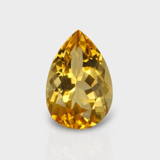 Citrine 13.42x9.04mm Faceted Pear A+ Loose Gemstone - 182280