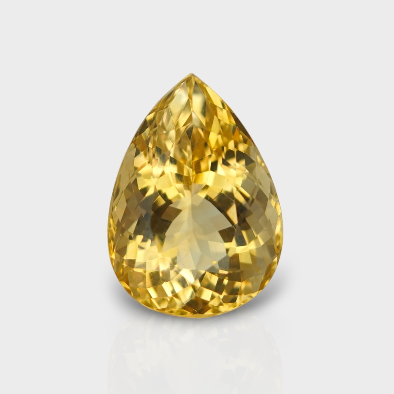 Citrine 18.10x13.05mm Faceted Pear A+ Loose Gemstone - 180539