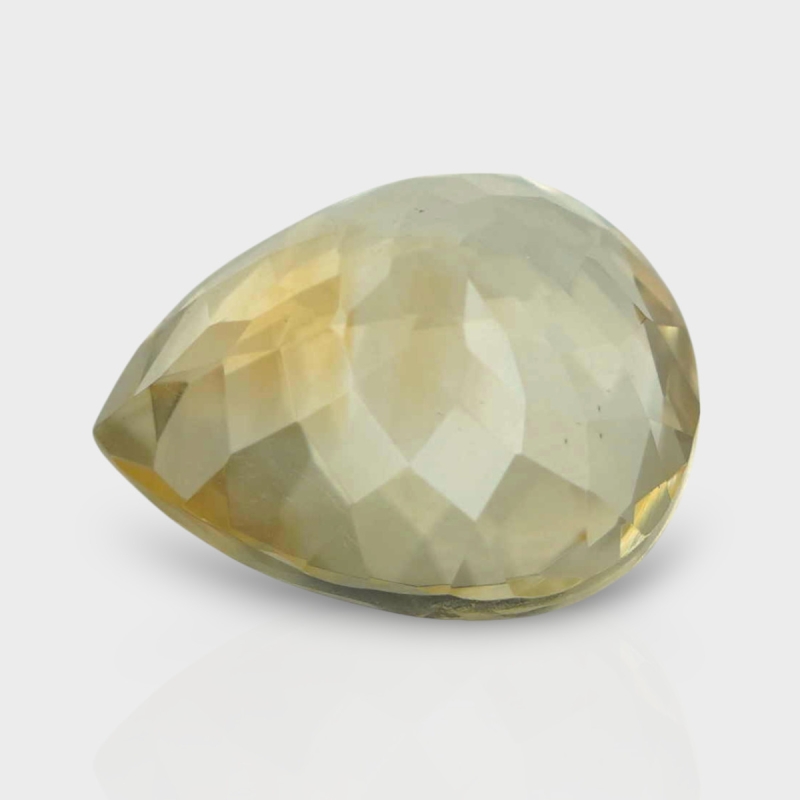 Citrine 13.65x11.25mm Faceted Pear A+ Loose Gemstone - 180555