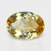 Citrine 20x14.35mm Checkerboard Oval A+ Loose Gemstone - 181505