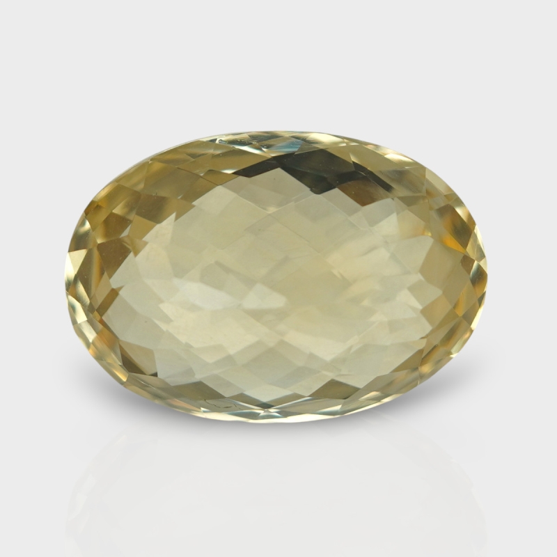 Citrine 20x13.90mm Checkerboard Oval A+ Loose Gemstone - 181517
