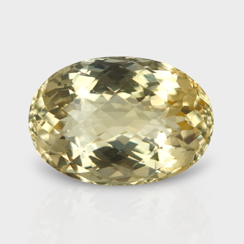 Citrine 20x13.90mm Checkerboard Oval A+ Loose Gemstone - 181517
