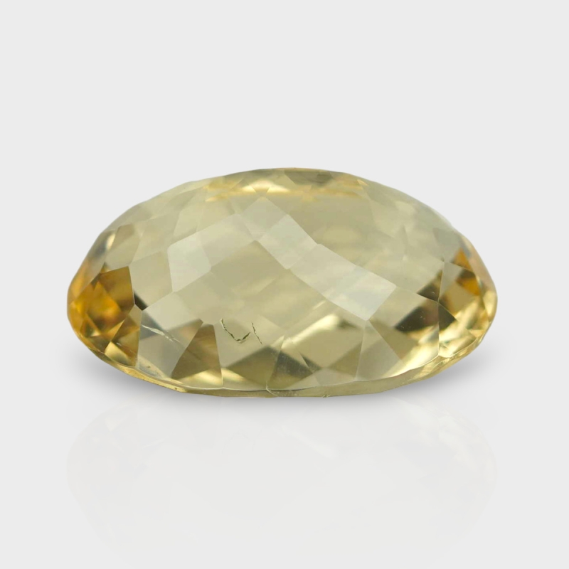 Citrine 20x13.90mm Checkerboard Oval A+ Loose Gemstone - 181517