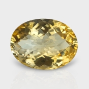 Citrine 19.40x14.75mm Checkerboard Oval A+ Loose Gemstone - 181520