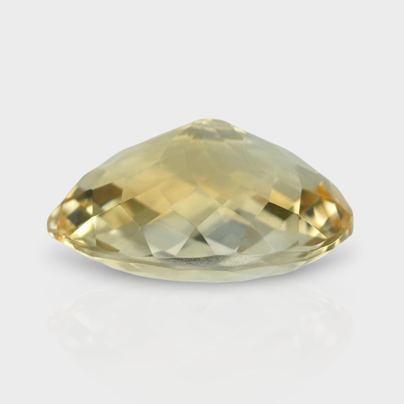 Citrine 19.40x14.75mm Checkerboard Oval A+ Loose Gemstone - 181520