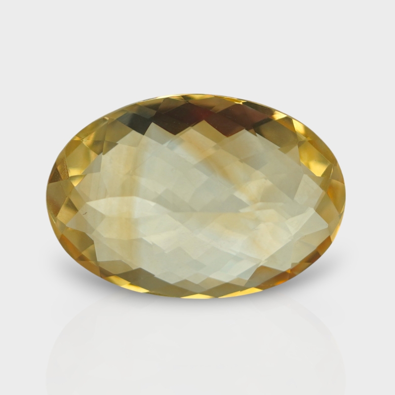 Citrine 20.30x14mm Checkerboard Oval A+ Loose Gemstone - 181530