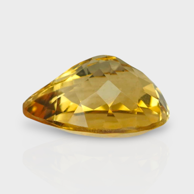 Citrine 14.25x10.33mm Faceted Pear AA+ Loose Gemstone - 181534