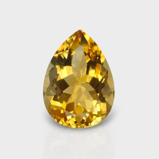 Citrine 14.25x10.33mm Faceted Pear AA+ Loose Gemstone - 181534