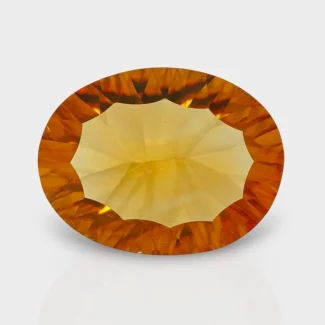 Citrine 16x12mm Concave Cut Oval AAA Loose Gemstone - 182084