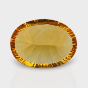 Citrine 15x11mm Concave Cut Oval AAA Loose Gemstone - 182085