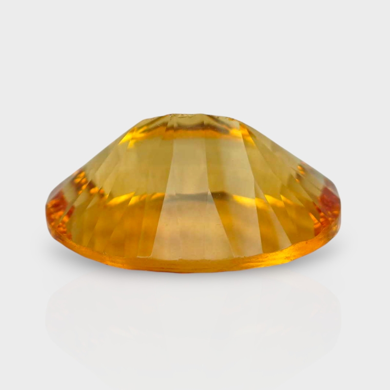 Citrine 15x11mm Concave Cut Oval AAA Loose Gemstone - 182085