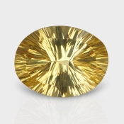 Citrine 15x12mm Concave Cut Oval AA+ Loose Gemstone - 182089
