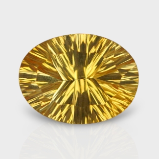 Citrine 15x12mm Concave Cut Oval AA+ Loose Gemstone - 182090