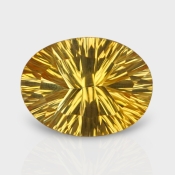 Citrine 15x12mm Concave Cut Oval AA+ Loose Gemstone - 182090