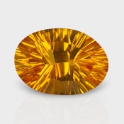 Citrine 15x10.50mm Concave Cut Oval AAA Loose Gemstone - 182092