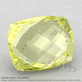 Lemon Quartz Cushion Shape Calibrated Briolettes