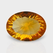 Citrine 15x11mm Concave Cut Oval AAA Loose Gemstone - 182093