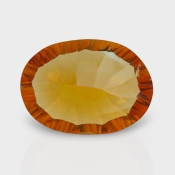 Citrine 15x11mm Concave Cut Oval AAA Loose Gemstone - 182094