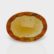 Citrine 15x11mm Concave Cut Oval AAA Loose Gemstone - 182095