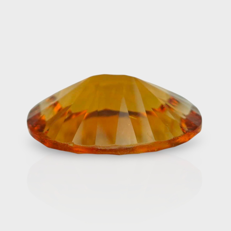 Citrine 15x11mm Concave Cut Oval AAA Loose Gemstone - 182095