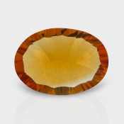 Citrine 15x10.50mm Concave Cut Oval AAA Loose Gemstone - 182096
