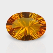 Citrine 15x10.50mm Concave Cut Oval AAA Loose Gemstone - 182096