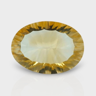Citrine 18x13mm Concave Cut Oval AA+ Loose Gemstone - 182100