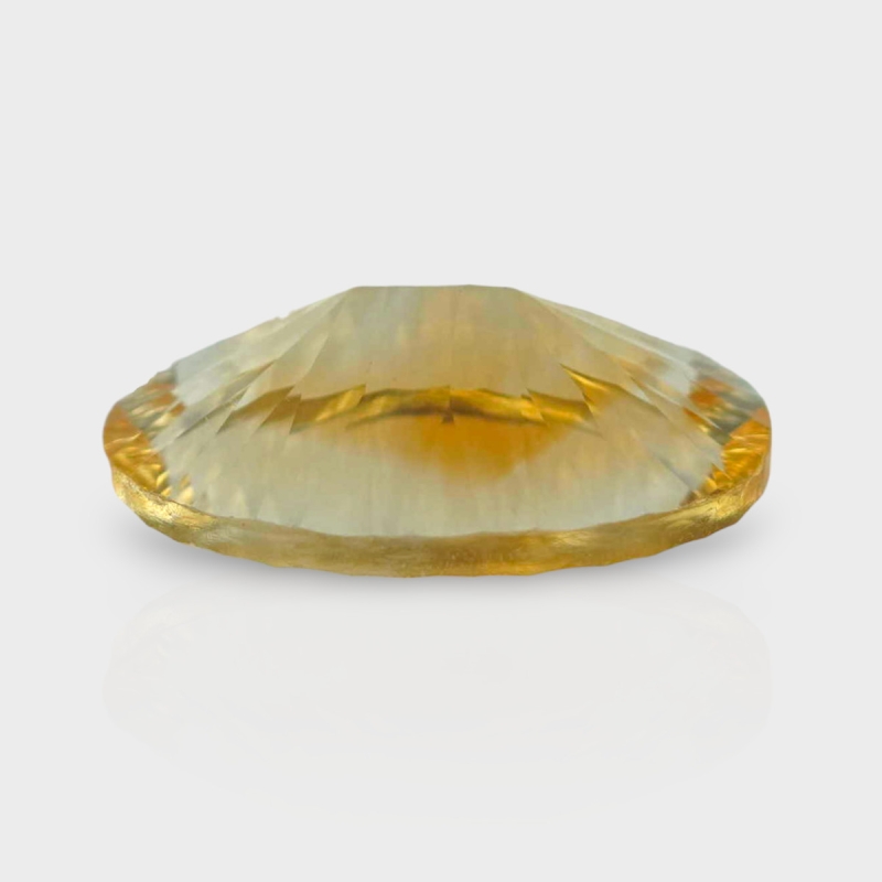 Citrine 18x13mm Concave Cut Oval AA+ Loose Gemstone - 182100
