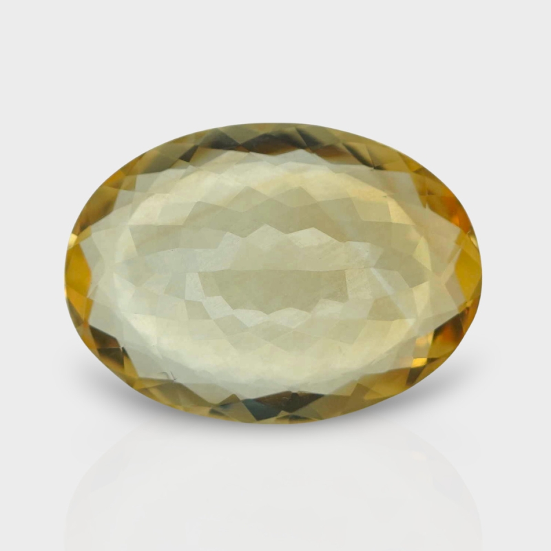 Citrine 21.47x15.50mm Faceted Oval AA Loose Gemstone - 182121
