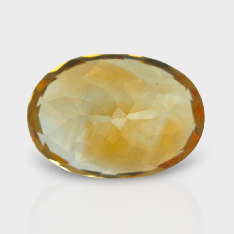 Citrine 15.79x11.10mm Faceted Oval AA+ Loose Gemstone - 182181