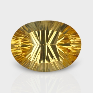 Citrine 15.84x11.55mm Concave Cut Oval AA+ Loose Gemstone - 182200