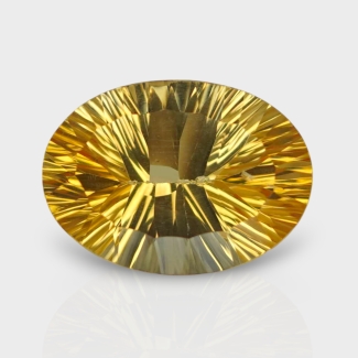 Citrine 15.88x11.55mm Concave Cut Oval AA+ Loose Gemstone - 182209