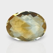 Citrine 15.92x11.93mm Checkerboard Oval AA Loose Gemstone - 182210