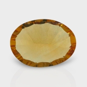 Citrine 15x10.89mm Concave Cut Oval AA+ Loose Gemstone - 182212
