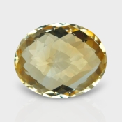 Citrine 19.74x15.98mm Checkerboard Oval AA Loose Gemstone - 182240