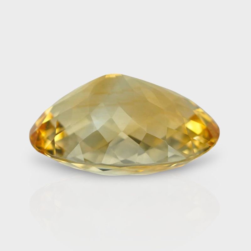 Citrine 19.74x15.98mm Checkerboard Oval AA Loose Gemstone - 182240