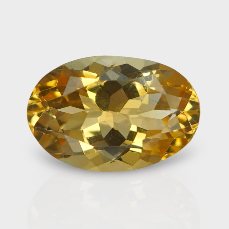 Citrine 13.43x9.06mm Faceted Oval AA Loose Gemstone - 182269