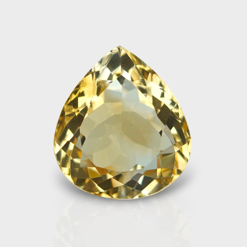 Citrine 15.86x14.23mm Faceted Pear AA Loose Gemstone - 182274
