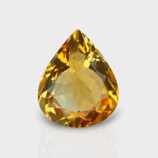 Citrine 14.25x11.72mm Faceted Pear AA+ Loose Gemstone - 182277