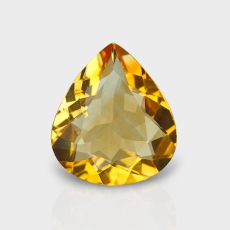 Citrine 13.16x11.62mm Faceted Pear AA+ Loose Gemstone - 182278