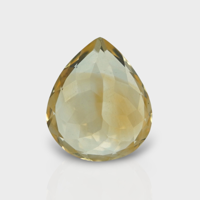 Citrine 14.30x12.20mm Faceted Pear AA Loose Gemstone - 180540