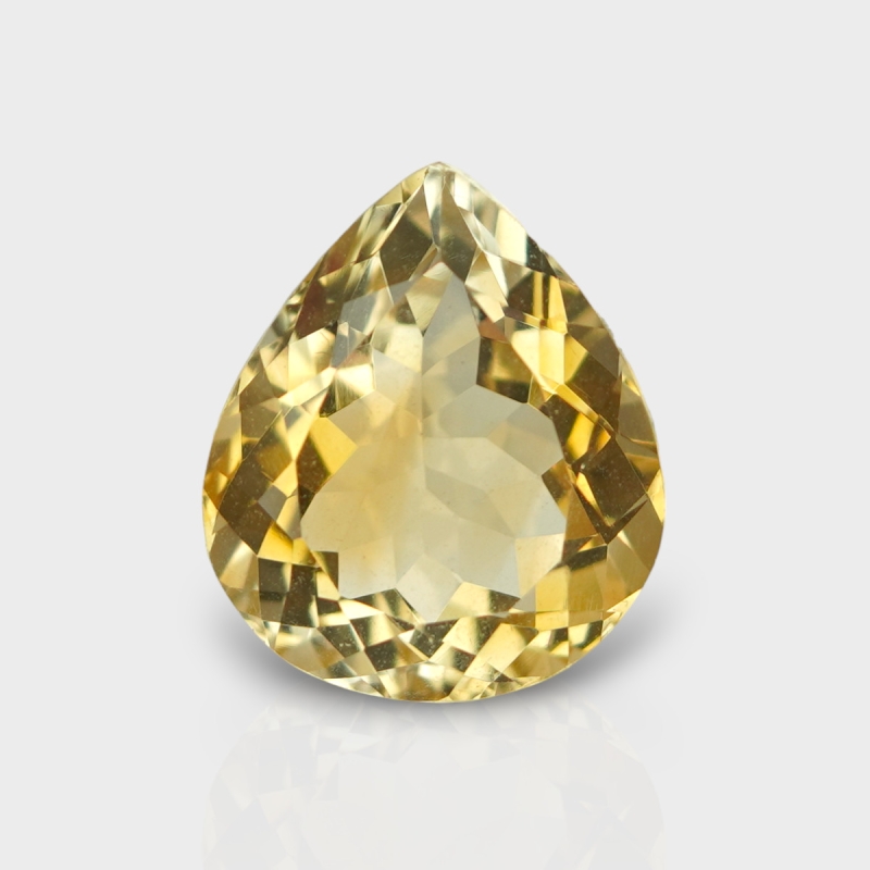 Citrine 14.30x12.20mm Faceted Pear AA Loose Gemstone - 180540