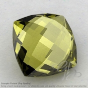 Olive Quartz Square Cushion Shape Calibrated Briolettes
