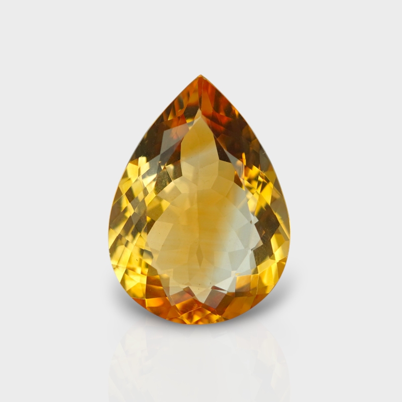 Citrine 22.20x16.15mm Faceted Pear AA+ Loose Gemstone - 180542