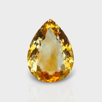 Citrine 20.70x15.20mm Faceted Pear AA+ Loose Gemstone - 180549
