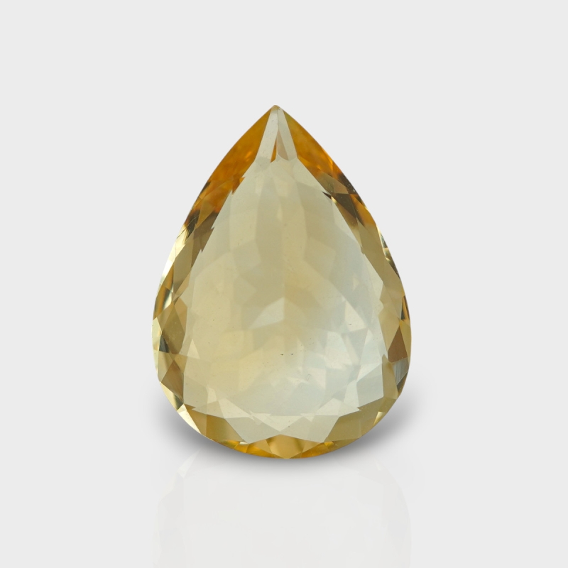 Citrine 18.30x13.40mm Faceted Pear AA Loose Gemstone - 180610