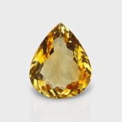 Citrine 17.15x14mm Faceted Pear AA Loose Gemstone - 180611