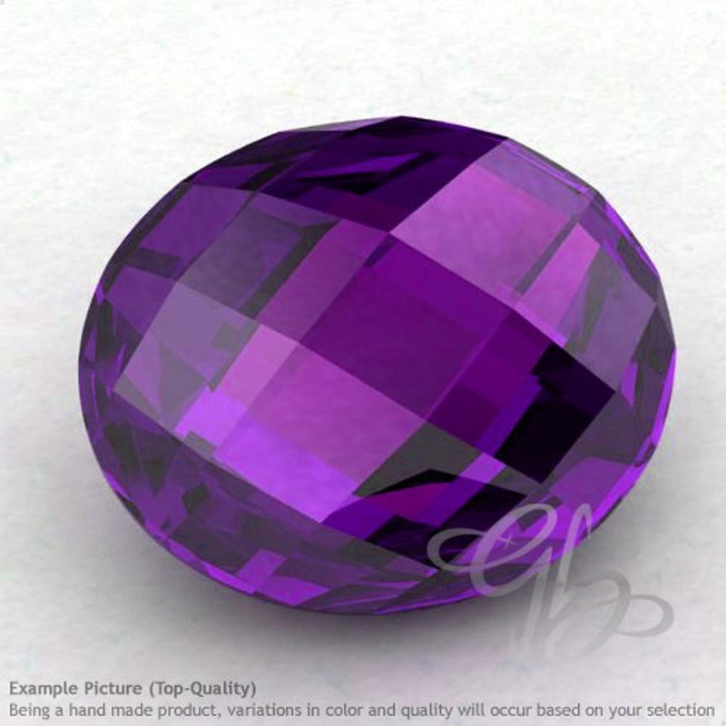 African Amethyst Oval Shape Calibrated Briolettes