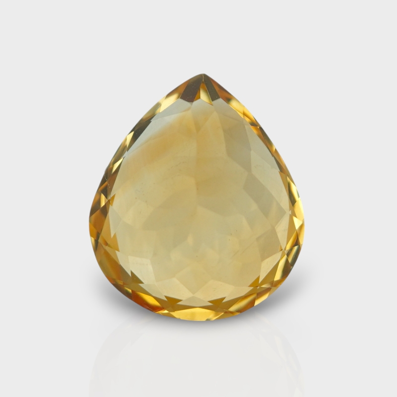 Citrine 15.20x13.30mm Faceted Pear AA Loose Gemstone - 180788