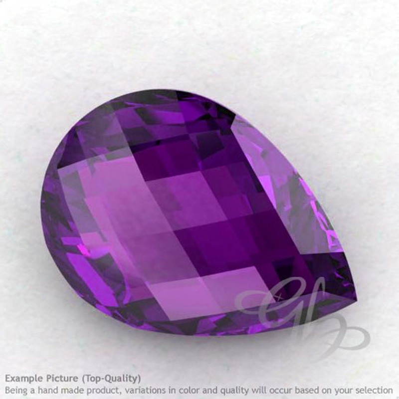 African Amethyst Pear Shape Calibrated Briolettes